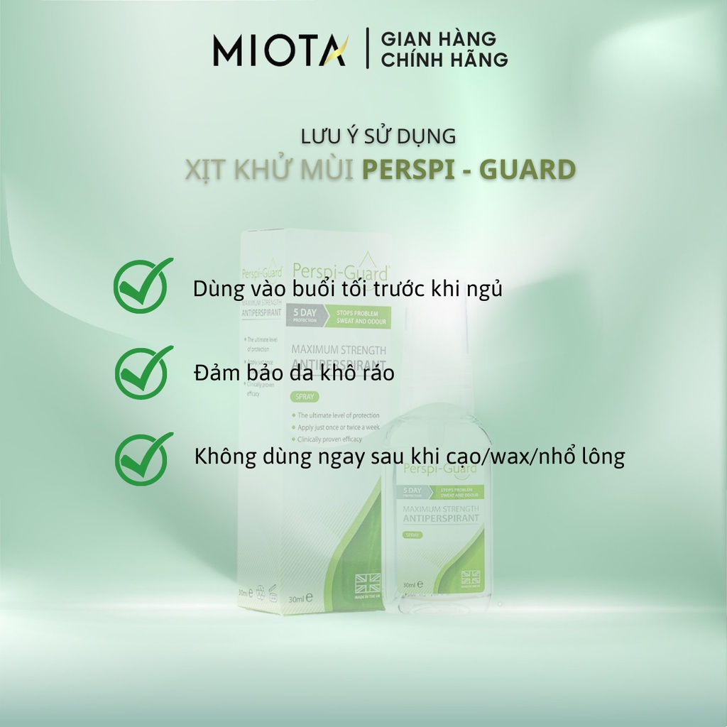 Xịt Khử Mùi Body Perspi-Guard Ngăn Mồ Hôi Cao Cấp Hiệu Quả 5 ngày 30ml