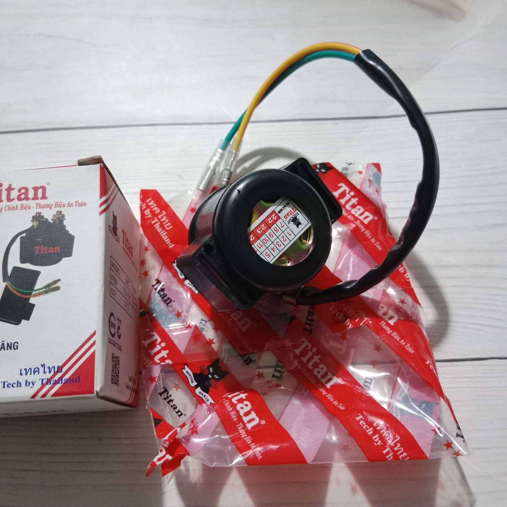 Rơ le đề tròn Wave Dream hàng cao cấp / cóc đề tròn xe máy / relay đề tròn