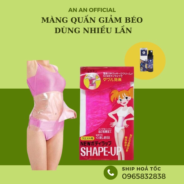Màng quấn giảm bụng tay chân, giảm béo giảm cân, dùng kèm kem tan mỡ