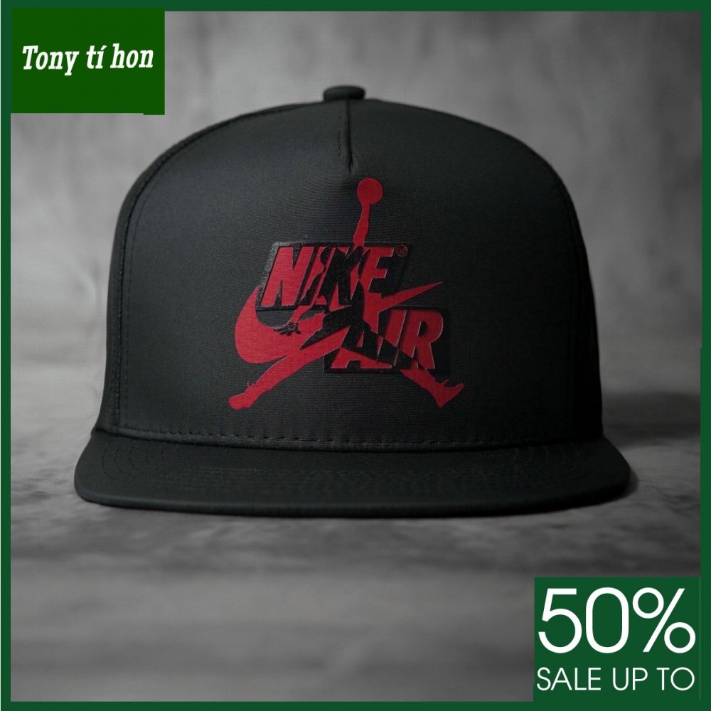 Tony tí hon_ tặng quà khi mua_ Mũ nón kết lưỡi trai nam nữ Snapback Ni.ke màu đen, phối lưới, cao cấp, cao cấp