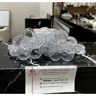 Vỏ son hoa handmade 6 ô (vỏ trơn dùng làm son hoặc phấn mắt)