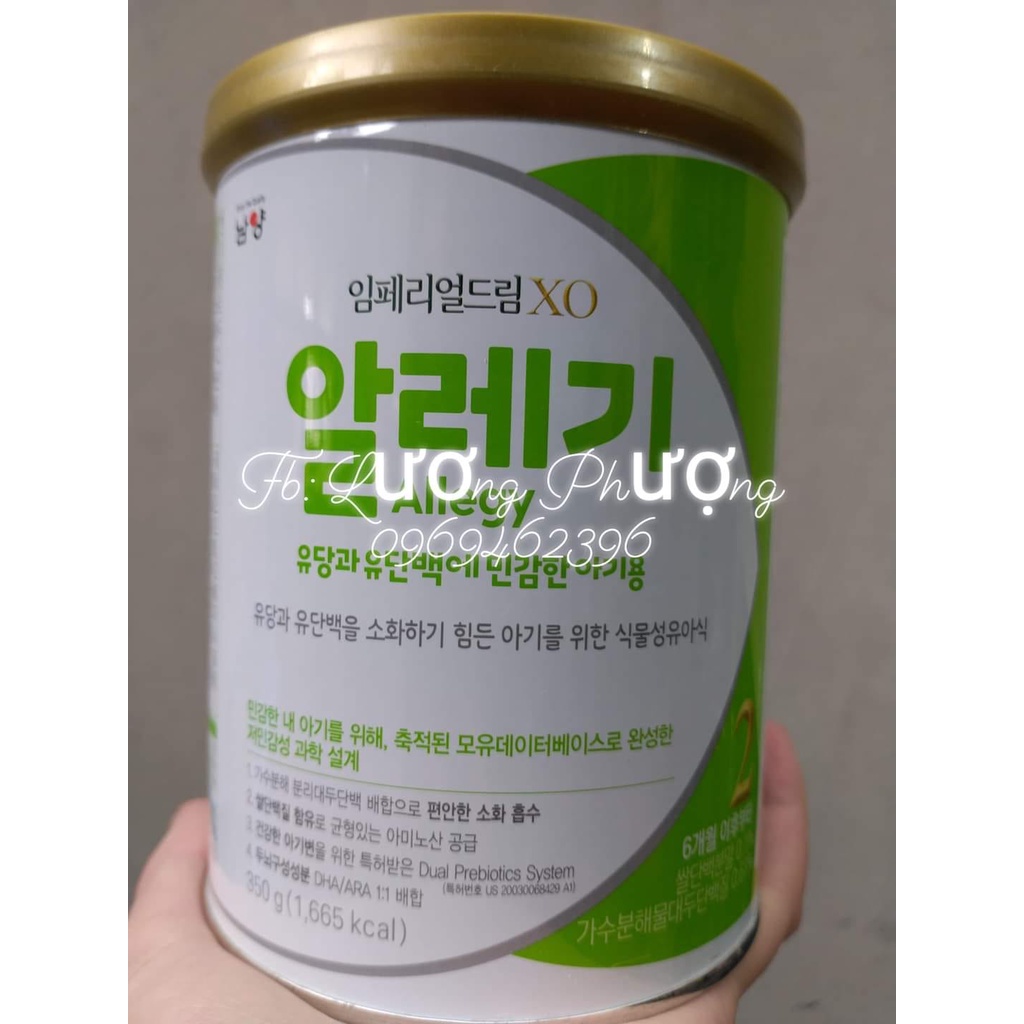 (Hàng Air, đủ bill) Sữa Xo Allegy cho bé dị ứng đạm bò 350g