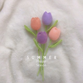 Bó hoa tulip handmade bằng len🌷🌷