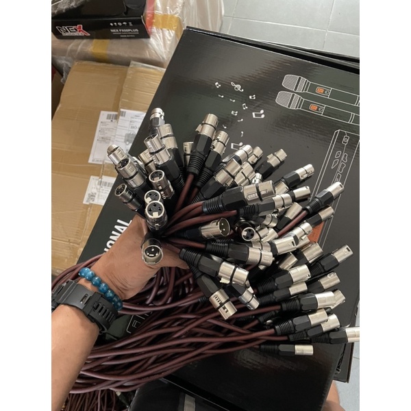 Dây Jack Canon Đực Cái dài 0.8