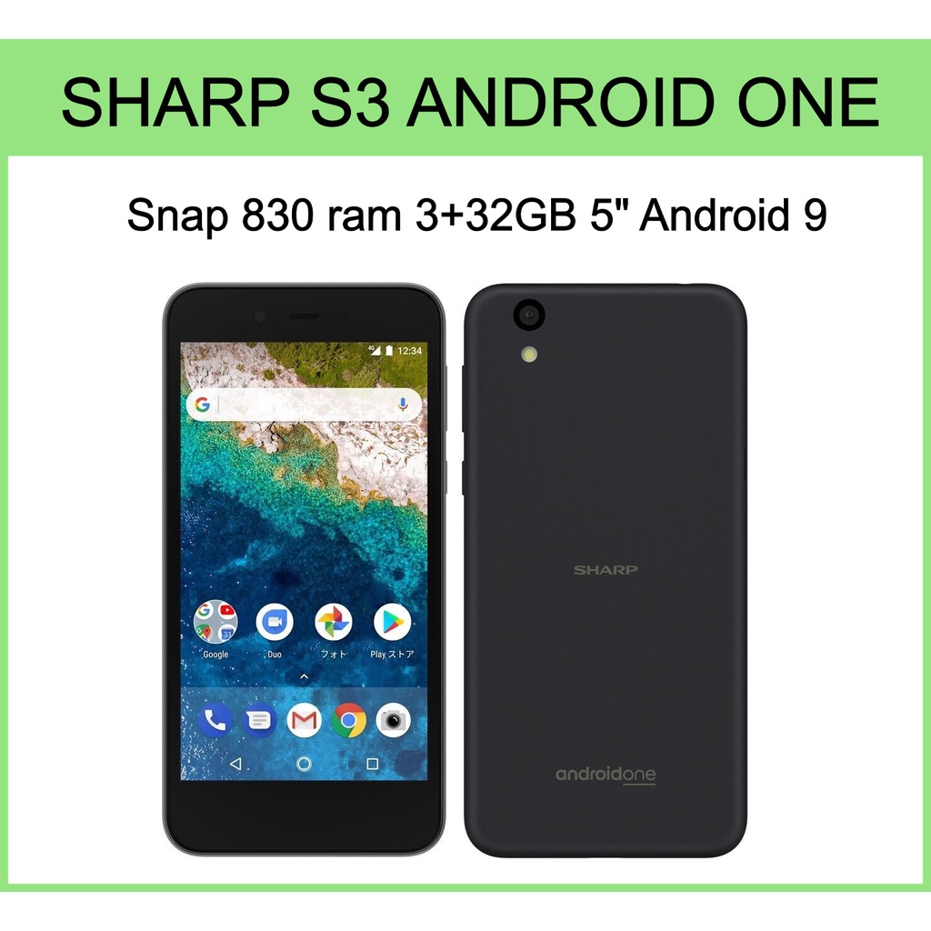 điện thoại nội địa Nhật Sharp S3 Android One Snap430 ram 3Gb+32Gb