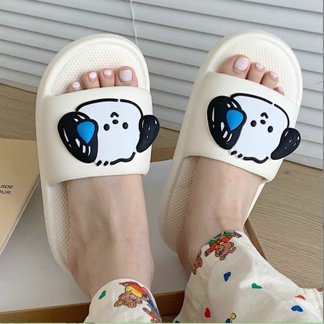Dép bánh mì nữ chất liệu EVA đúc hình chó thỏ dễ thương hottrend năm nay
