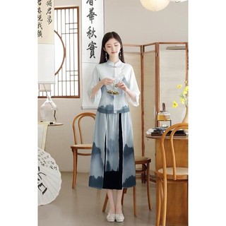 [ORDER] Set bộ pháp phục đi chùa hán phục cổ trang trung hoa trung quốc