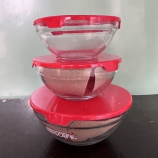 Bộ 3 thố thủy tinh Nescafe