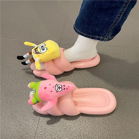 Dép đi bên ngoài đế dày mẫu mới mùa xuân 2023 ins dép bánh mì