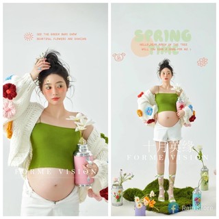 Trang phục bầu đáng yêu concept chụp ảnh studio