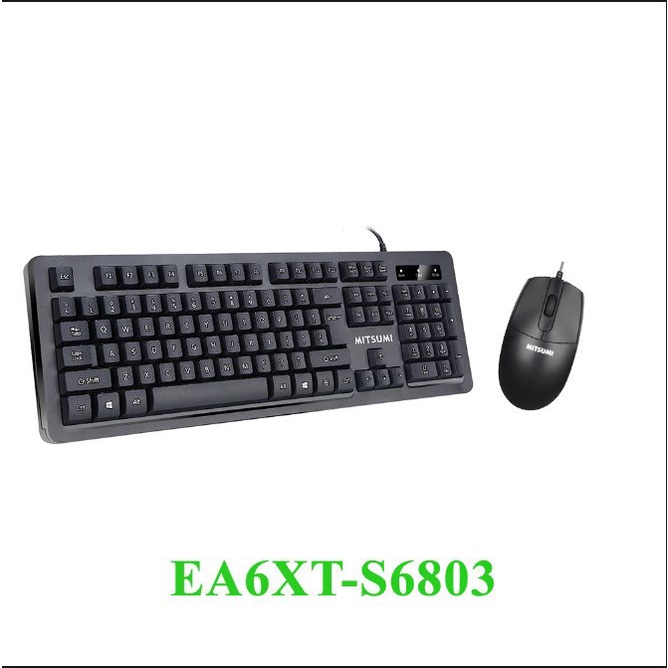 BÀN PHÍM MITSUMI KFK-EA6XT +CHUỘT MITSUMI ECM-S6803 CHÍNH HÃNG