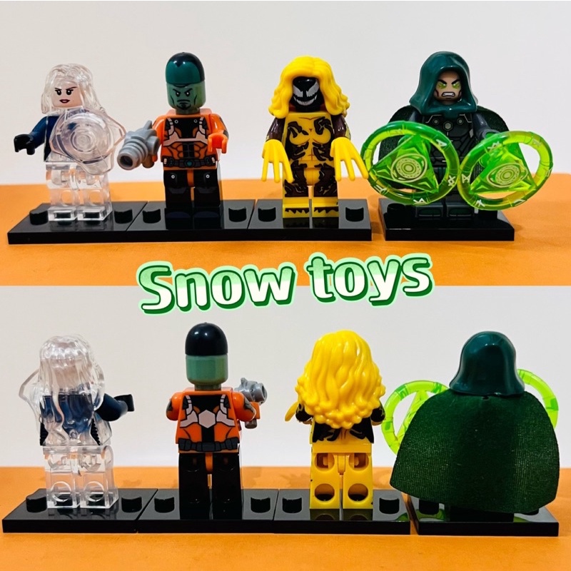 Minifigures Avengers Marvel - Mô hình Fantastic Leader Human Touch Loki Doctor Doom Scream Invisible Woman Spider man