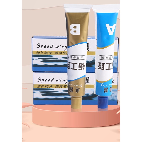 Keo Dán Sắt Siêu Dính Keo AB Chịu Nhiệt Vá Vết Nứt Vết Thủng Loại 100g