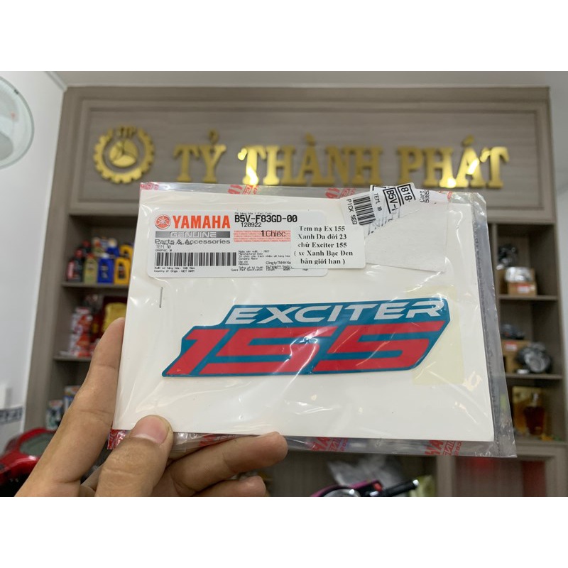 Tem nạ Ex 155 Xanh Da đời 2023 chử Exciter 155