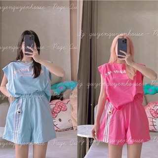Set bộ đùi chất cotton form rộng tay lỡ - hello kitty
