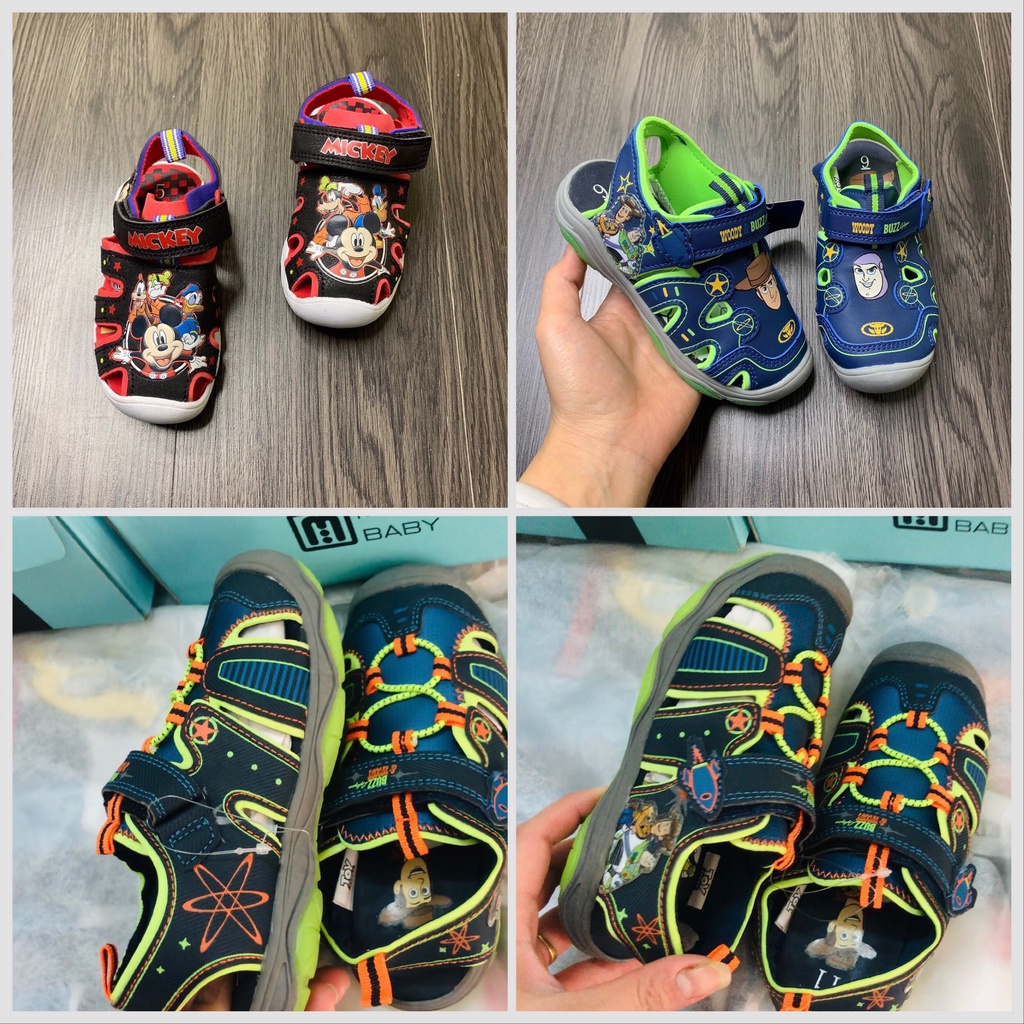 Dép Sandal Rọ Cho Bé Hãng Disney Xuất Dư Xịn Đét Có Đèn Nháy