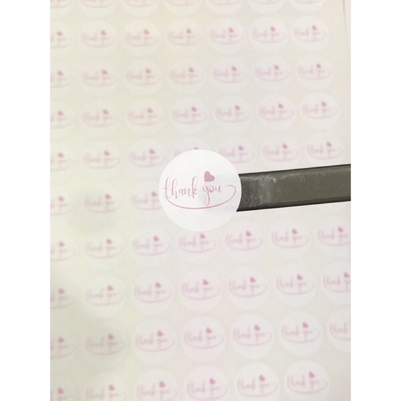 Tem thankyou kích thước 2.5cm nhiều mẫu, tem nêm yết