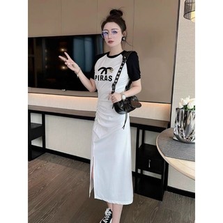 ĐẦM THUN PHỐI MÀU KÈM PK CAO CẤP