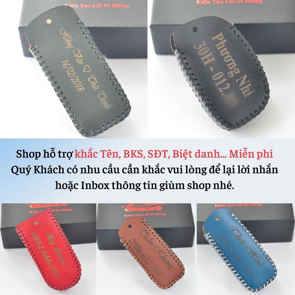 Bao Da chìa khoá xe Ford Everest 2006-2016. Da bò thật nhiều màu sắc. mẫu chuẩn như hình.