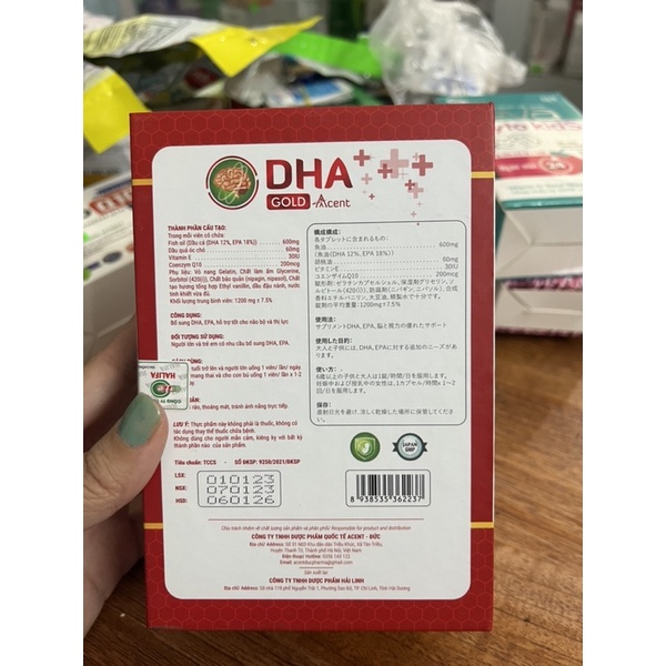 Bổ sung DHA cho trẻ em và bà bầu dha gold acent