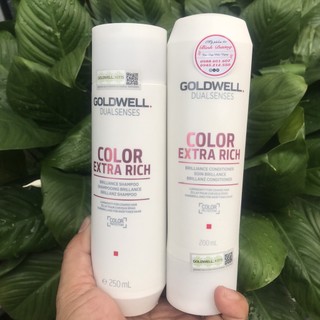 Dầu gội xả tóc nhuộm Goldwell Color Extra Rich 250ml/200ml *NEW*