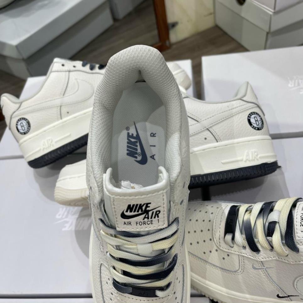 Giày thể thao AF1 âm dương, Giày Air force 1 Brooklyn Sail Black phản quang nam nữ hot trend 2022 xưởng giày nguyễn tình