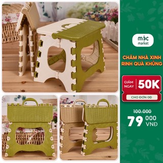 Ghế nhựa gấp gọn Ghế xếp nhựa cao cấp tiết kiệm không gian