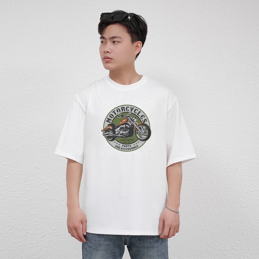 Áo Thun Unisex Motorcycles TEEFUN (Có size trẻ em, Tay ngắn, Tay lỡ) Cotton 139