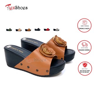 Guốc nữ cao gót cao 7cm, guốc đế bằng vnxk siêu êm tex shoes
