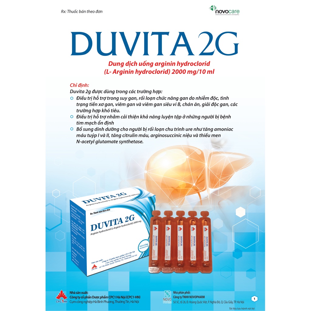 Duvita Hỗ trợ các b.ệnh lý gan và giúp phát triển chiều cao