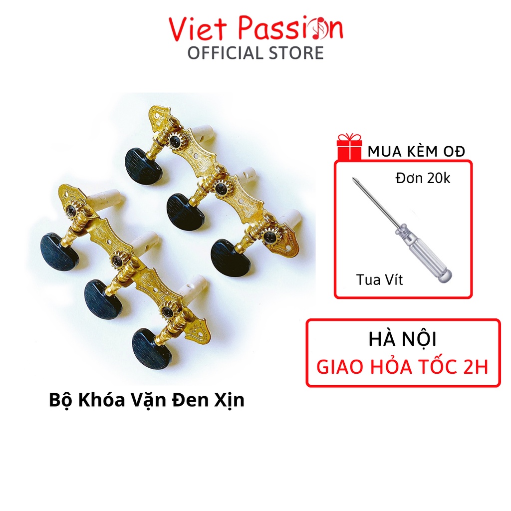 Khóa đàn guitar classic cao cấp khóa vặn xịn có đủ 2 bên khóa kèm ốc vít Viet Passion