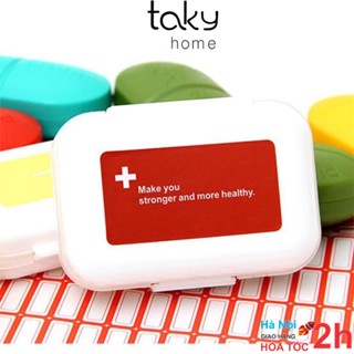 Hộp Đựng Thuốc Chia Ngăn - TakyHome, Hộp Thuốc 7 Ngày Riêng, Nhỏ Gọn, Tiện Dụng, Nhựa Chắc Chắn, An Toàn, Giá Rẻ.7123