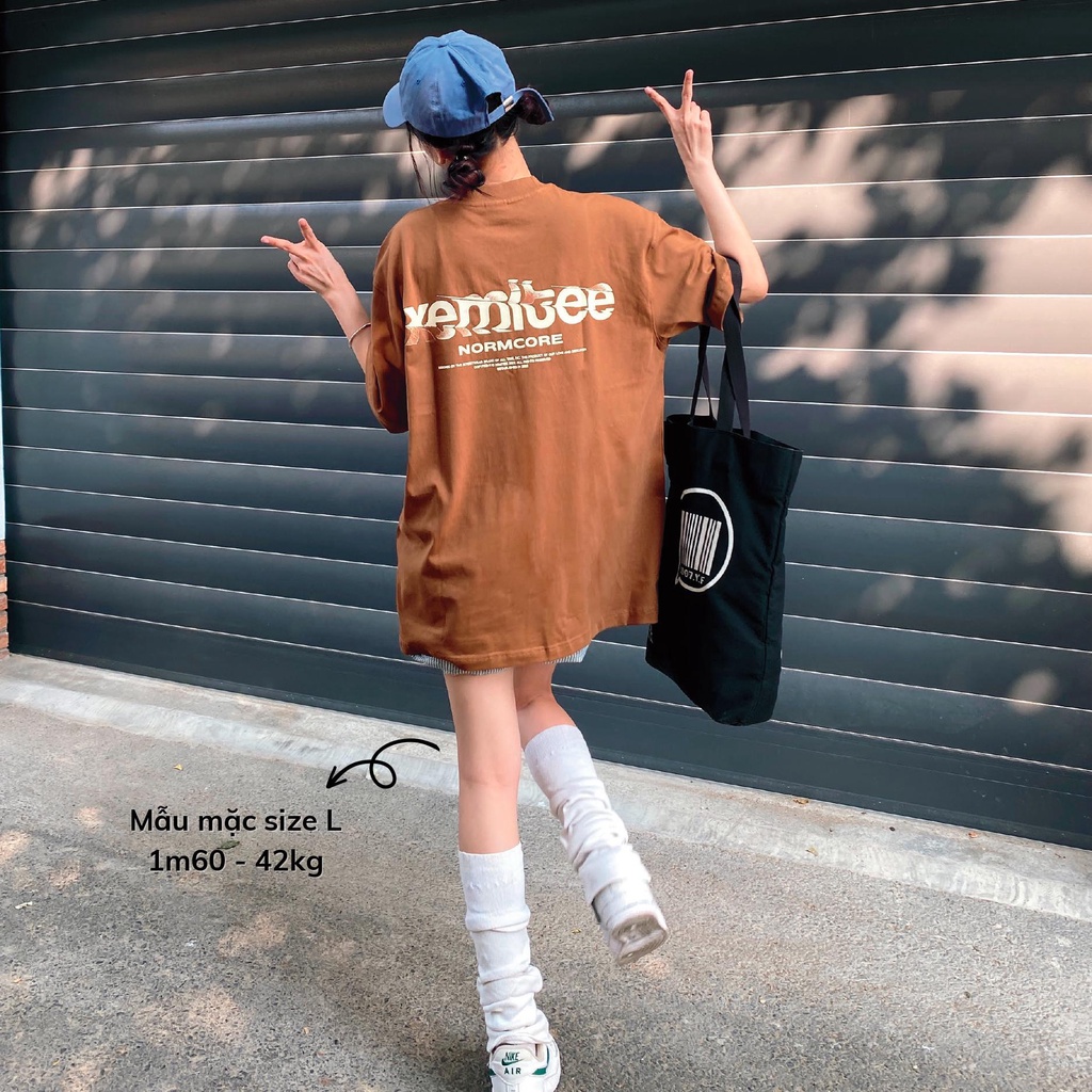 Áo thun local brand Xemi.tee form unisex dòng Signature Tee ver 2.0 giá rẻ màu nâu