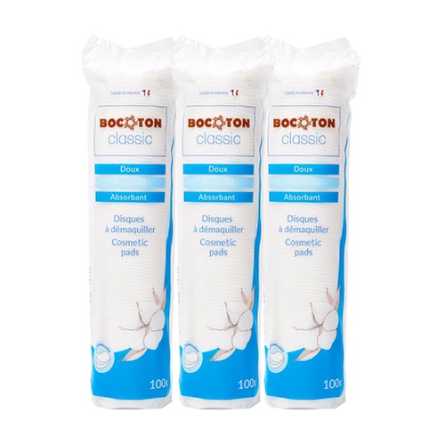 Combo 2 Bông tẩy trang BOCOTON 80 miếng mềm mịn, dùng cho mọi loại da, thấm hút nhanh