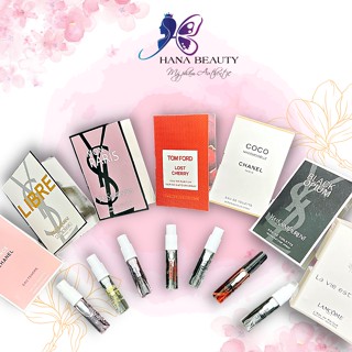 Nước hoa mini 2ml, Vial nước hoa đủ mùi chính hãng giá sỉ HANA BEAUTY BN
