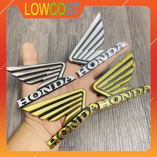 Bộ tem logo honda chất liệu nhựa abs cứng phủ lớp chống trầy như tem zin