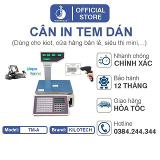 Cân điện tử in tem mã vạch tma 30kg