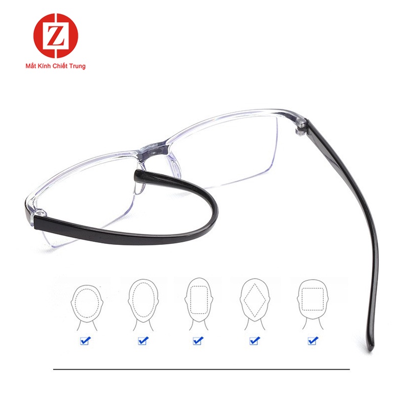 Kính lão có độ viễn dành cho người già, giá rẻ, gọng dẻo siêu bền mã H8616