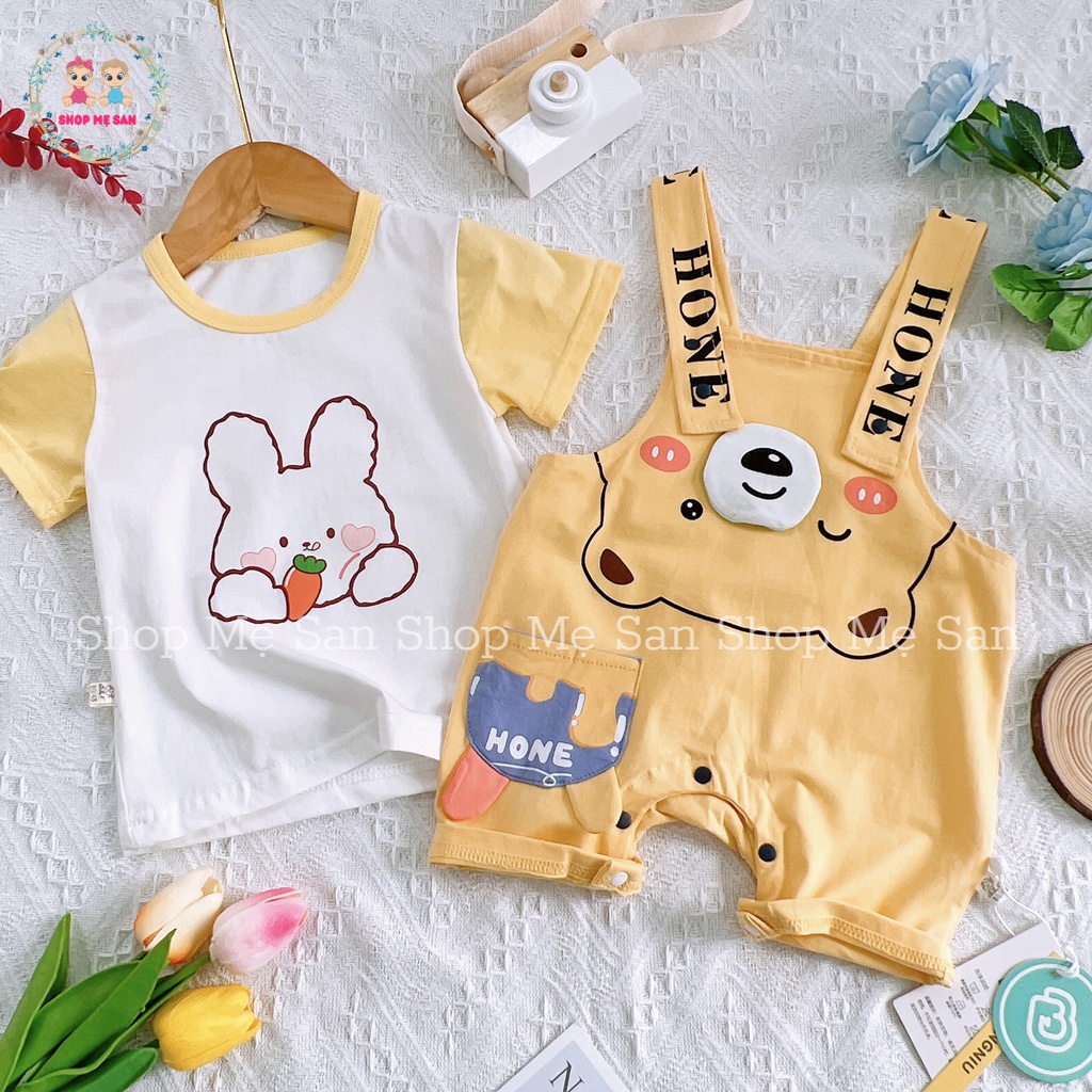 Yếm Cho Bé Gái, Yếm Cho Bé Trai Set Áo Yếm Hàng Quảng Châu Cao Cấp, Vải Cotton Mềm Mát Hoạ Tiết Dễ Thương