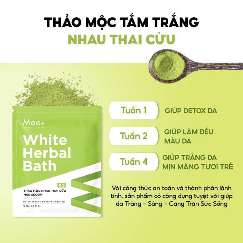 Tắm trắng nhau thai cừu+