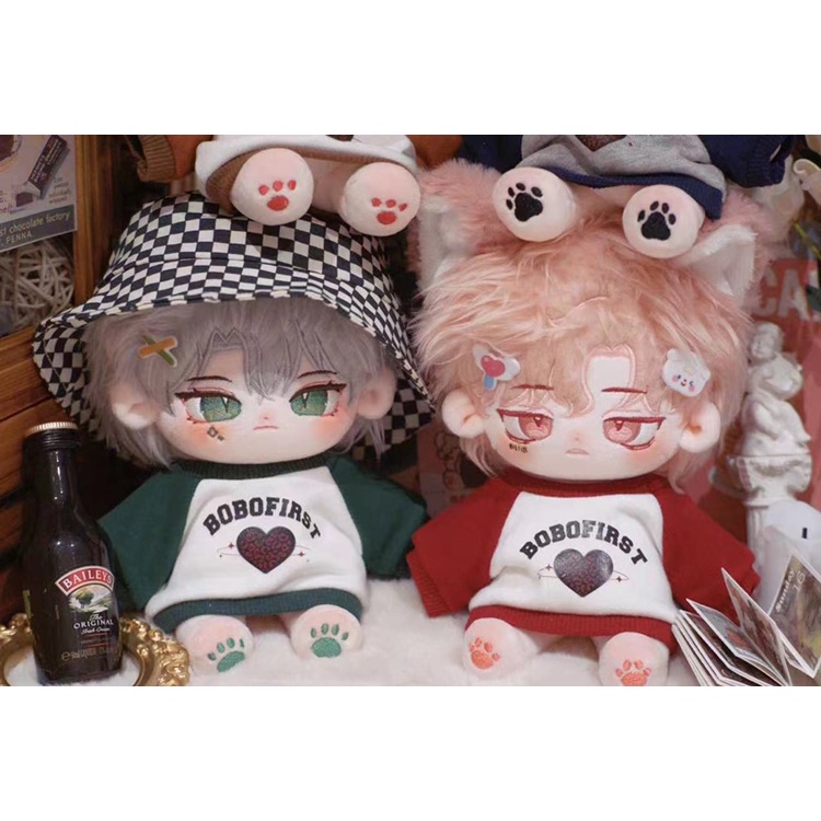 Sweater hoạ tiết loang phong cách retro cho bé doll 20cm 10cm