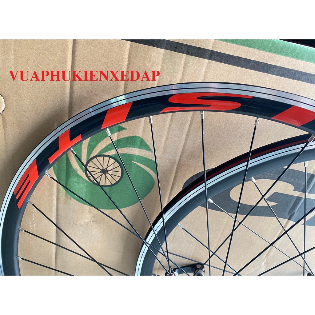 Bộ vành 700c cao 3cm đan sẵn Moay ơ líp thả phanh U,V