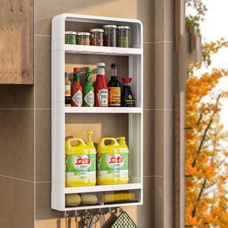 Kệ Đựng Gia Vị, Mỹ Phẩm Treo Tường Không Khoan Đục, Kệ Để Đồ Nhà Bếp Tiện ích