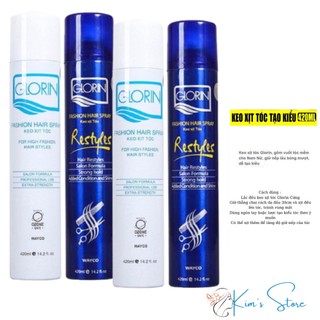Keo xịt tóc Glorin Fashion Hair Spray 420ml / gel mềm tóc / sịt tóc cứng