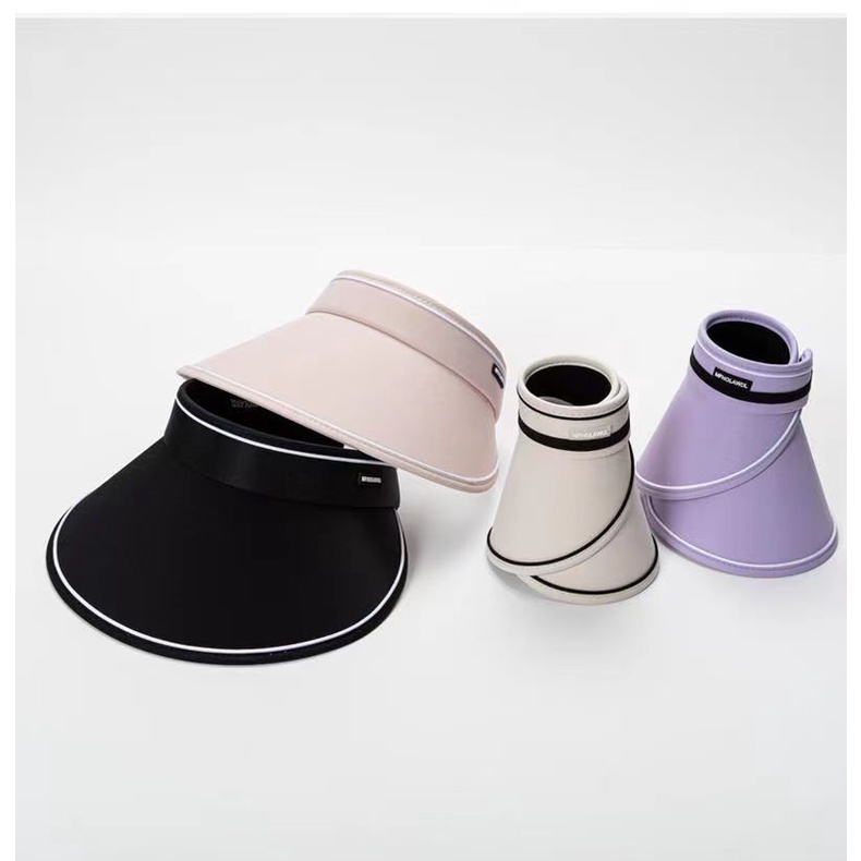 Nón Vải Nửa Đầu Chống Nắng Màu Trơn Có Thể Xếp Gọn RQN2173