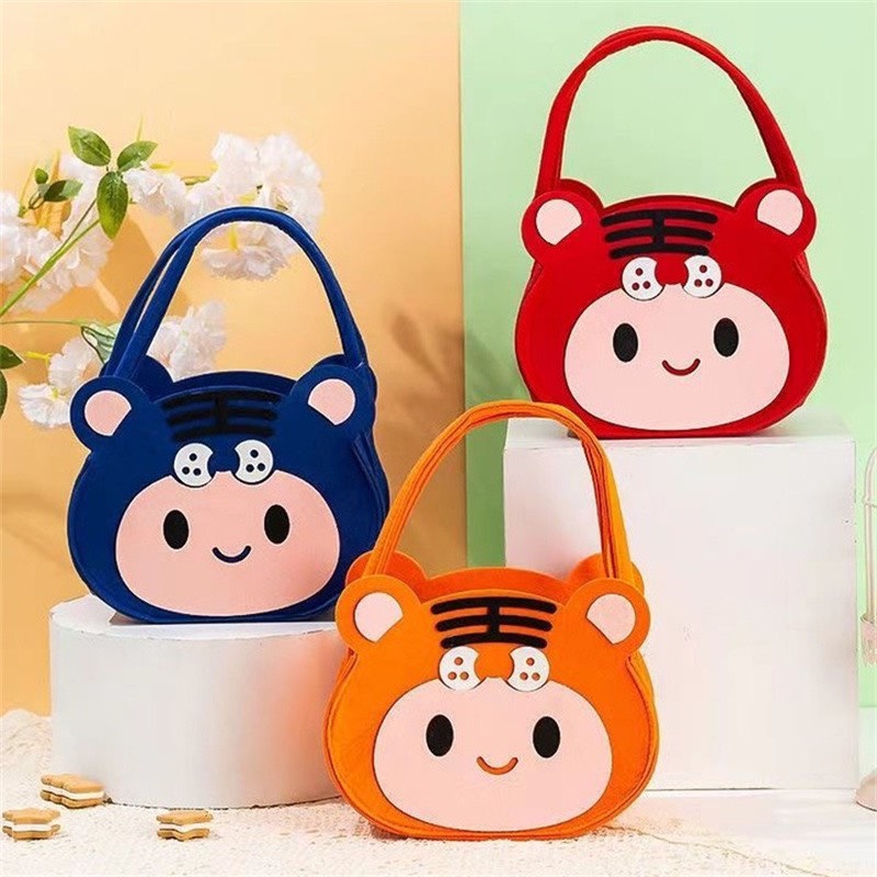 Túi nỉ hình hổ mini dễ thương