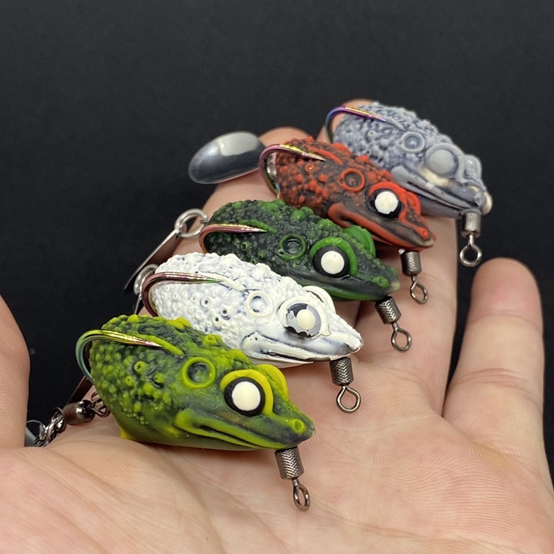 Nhái hơi mồi câu lure F3 giá rẻ nhạy cá có màu trắng Ngọc trinh chính hãng