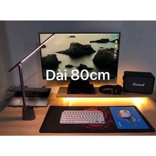 Kệ để màn hình máy tính chân mica trong, kệ kê decor