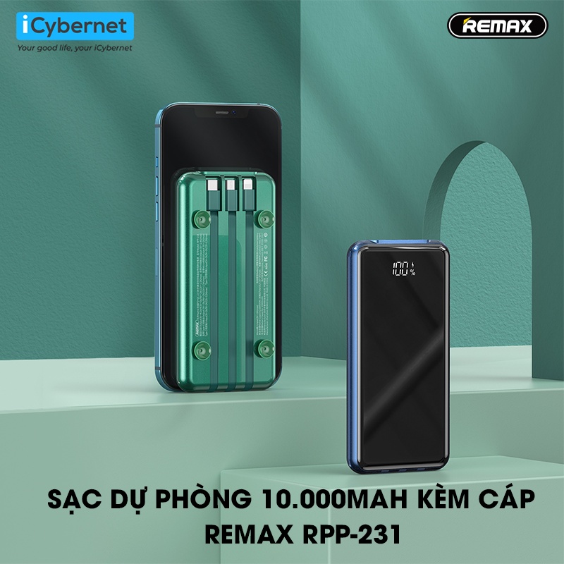 Pin Dự Phòng Sạc Nhanh 22.5W Remax Rpp-218 10.000mah