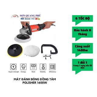 Máy đánh bóng polisher 180mm 1400w 6,8 tốc độ, máy đánh bóng đồng tâm chuyên đánh bóng sonquangphu8856